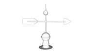 Lighthouse weather vane
