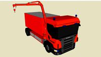 WLF mit Kran /swap body truck with crane_______Feuerwehr/fire department
