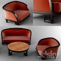 Sofa + chair + table