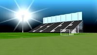 Campo da calcio in notturna