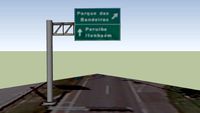 Placa Parque das Bandeiras PMN Km 284
