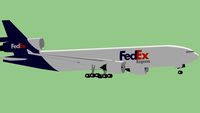 Fedex MD-11 Landing at San Diego, CA, USA.