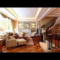 Photorealistic Living  Dining Room 0046 3D Model