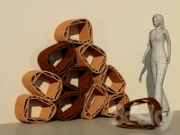 Fossile bookcase
