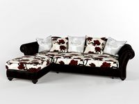 Naples sofa with ottoman