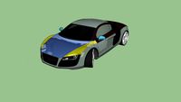 Audi R8: Glass Frame