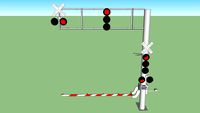 FL signal with cantilever and 'queueing traffic lights'