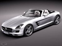 Mercedes SLS 2012 Convertible3d model