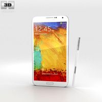 Samsung Galaxy Note 3 White3d model