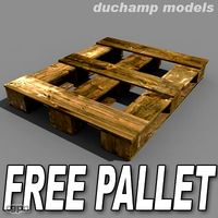 Wood pallet3d model