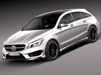 Mercedes-Benz CLA AMG Shooting Brake 20163d model