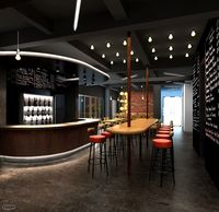 3D Model Bar or Bistro Interior Scene3d model