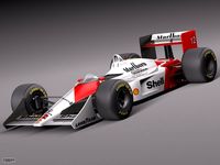 Mclaren Honda MP4 4 Ayrton Senna3d model
