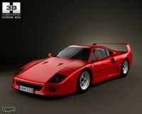 Ferrari F40 19873d model