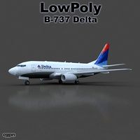 B-737 Delta3d model
