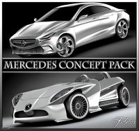 Mercedes Concept pack3d model