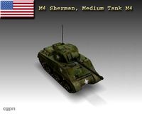 WW2 M4 Sherman3d model