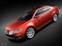 Lincoln MKS 2008 mid-poly3d model