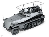SD.KFZ 250/3 - Half-track Command Version3d model