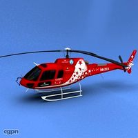 AS-350 Ecureuil Air Zermatt3d model