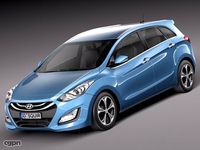 Hyundai I30 wagon 20133d model