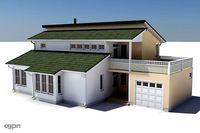 Textured Single Family House 163d model