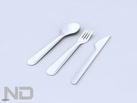 PLASTIC KNIFE SPOON FORK SET3d model