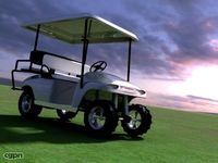 Golf car3d model