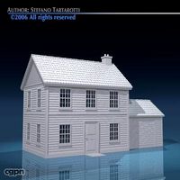 House with rooftiles3d model