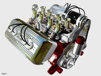 Twin Turbocharged V8 Engine 3D Model $199 - .3ds .lwo .max .obj .xsi -  Free3D