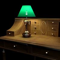 Desk and Lamp Set3d model