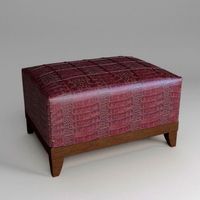 Leather Ottoman3d model