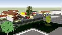 Centro comercial com Mc Donalds