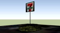 7 Eleven sign - Hollister Ave