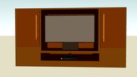 TV Stand with Plasma Widescreen TV