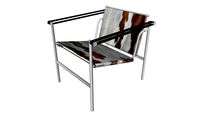 Chair 12 (LC1 halry skin by le Corbusier in 1928)