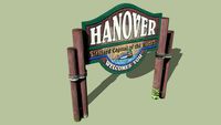Welcome Sign Hanover, Illinois