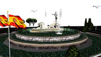Fountain of Neptune, Madrid.Fuente de Neptuno