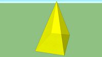Piramide rettangolare o pentaedro quasi irregolare