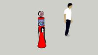 That Good Gulf Gasoline Themed Gravity Feed Pumps-Gumball Machine