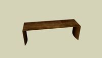 Giulio Bench - Modern Coffee Table (Walnut)