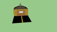 garage with small driveway