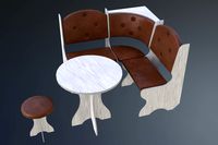 Dining Area corner Sofa05