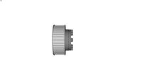Poulie dente HTD moyeu de serrage midas - Pas 8 mm