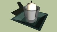 Bougie en verre