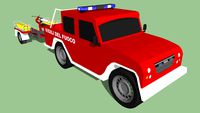 Vigili del Fuoco Support Unit Iveco Massif PickUp Crew Cab