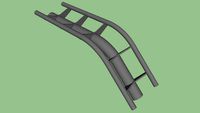 Steel Rollercoaster Pre-Fab Drop Section