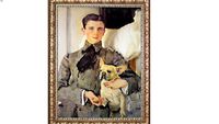The portrait of Prince Felix Yusupov by Valentin Serov.