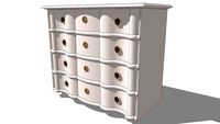 Gustavia, la commode ivoir Maisons du monde. Réf. 501.40234 Prix: 399