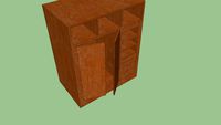 Wooden wardobe